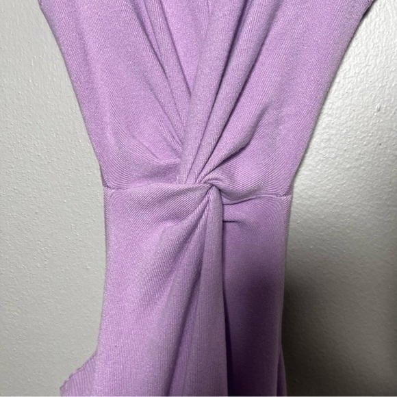 NEW Vici Women Midi Dress XL Lavender Purple Cutout Twist Open Back Brunch Date - Picture 7 of 12